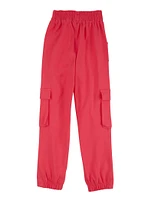 Girls Hyperstretch Cargo Pants, Pink,