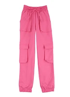 Girls Hyperstretch Cargo Pants, Pink,