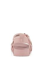 Womens Baby Girls Braided Band Velcro Buckle Strap Sandals, 2