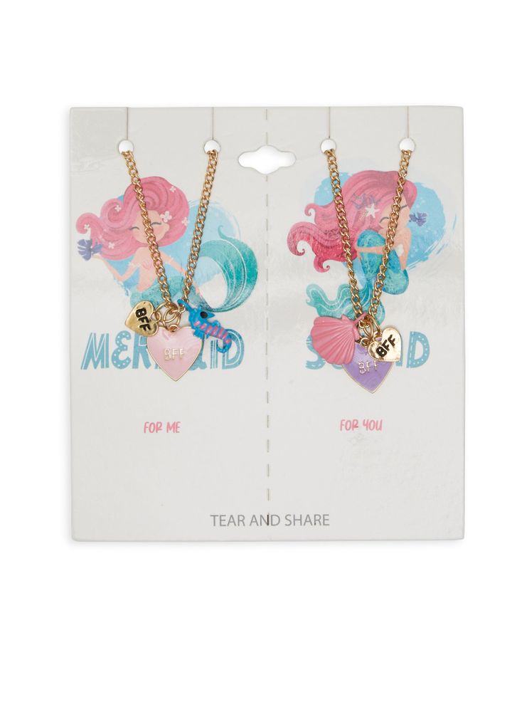 Girls BFF Set of 2 Necklaces, Multi