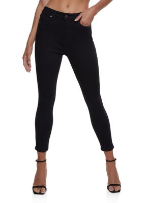 Womens WAX Basic High Waisted Skinny Jeans,