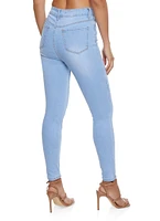 Womens WAX Basic Skinny Jeans, Blue, Size 5