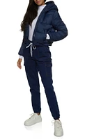 Womens WAX Denim Joggers, Blue, Size M