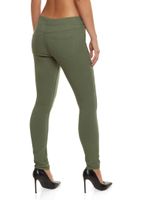 Womens Hyperstretch Rolled Cuff Drawstring Waist Pants, Green, Size M