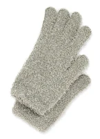 Womens Lurex Texting Gloves, Grey
