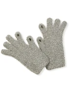 Womens Lurex Texting Gloves, Grey