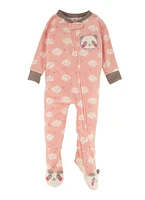 Baby Girls 12-24M Panda Graphic Footed Pajamas, Pink, Size 24M