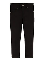 Little Girls Twill Hyperstretch Fixed Cuff Pants,