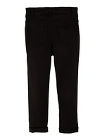 Little Girls Twill Hyperstretch Fixed Cuff Pants,