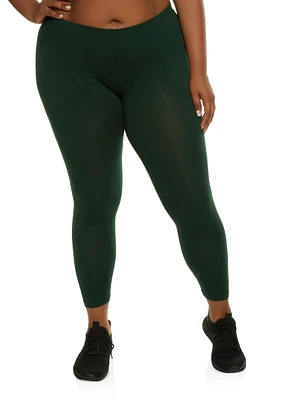 Womens Plus Basic High Rise Leggings, 1X