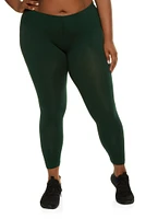 Womens Plus Basic High Rise Leggings, 1X