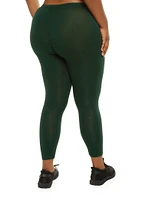 Womens Plus Basic High Rise Leggings, 1X