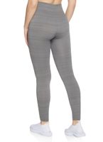 Womens Seamless High Waisted Leggings, Grey, Size L