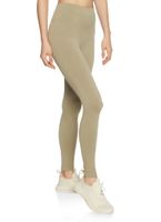 Womens Seamless High Waisted Leggings, Khaki, Size S