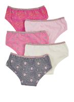 Womens Little Girls Set of 5 Unicorn Panties, Pink,