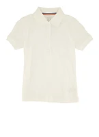 French Toast Girls 7-16 Polo Shirt, White,