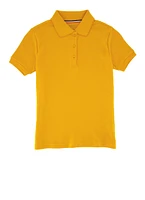 French Toast Girls 7-16 Solid Polo Top, Yellow, Size 14-16