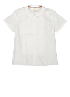 French Toast Girls 16-20 Peter Pan Collar Shirt, White, Size 16