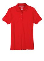 French Toast Girls 16-20 Short Sleeve Polo Shirt, Red, Size 18-20