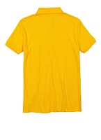 French Toast Girls 16-20 Interlock Polo Shirt, Yellow, Size 18-20