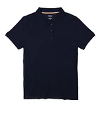 French Toast Junior Solid Polo Shirt, Blue, Size 18-20H