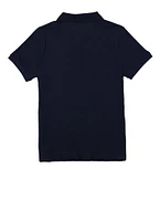 French Toast Junior Solid Polo Shirt, Blue, Size 18-20H