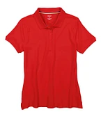 French Toast Junior Stretch Pique Polo, Red, Size XL