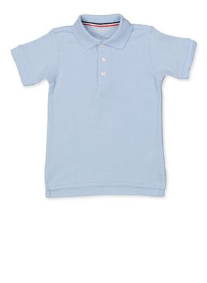 French Toast Boys 4-7 Short Sleeve Pique Polo, Blue, Size S