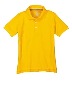 French Toast Boys 4-7 Short Sleeve Pique Polo, Yellow, Size XS