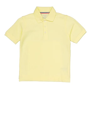 French Toast Boys 4-7 Short Sleeve Pique Polo, Yellow, Size 6-7