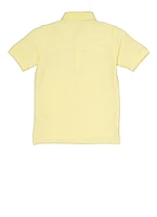 French Toast Boys 4-7 Short Sleeve Pique Polo, Yellow, Size 6-7