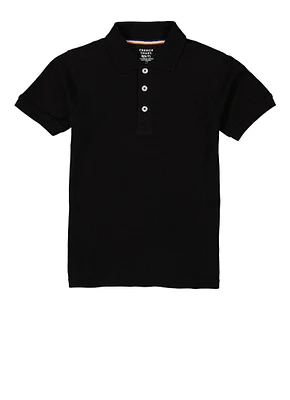 French Toast Boys 4-7 Solid Pique Polo, Black, Size 4-5