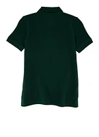 French Toast Boys 4-7 Solid Polo Shirt, Green, Size 4-5