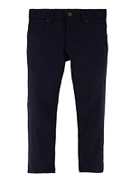 French Toast Boys 4-7 Slim Fit Stretch Twill Pants, Blue, Size 5