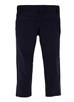 French Toast Boys 4-7 Slim Fit Stretch Twill Pants, Blue, Size 5