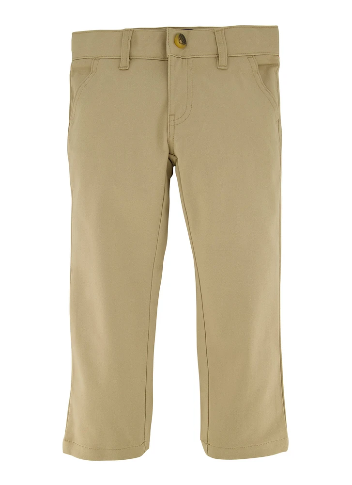 French Toast Boys 4-7 Straight Fit Chino Pants, Khaki, Size 5