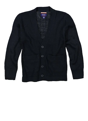French Toast Boys 4-7 V Neck Cardigan, Blue, Size 6-7