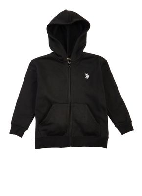 US Polo Boys 4-7 Hooded Sweatshirt, Black,