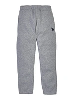 US Polo Boys 4-7 Marled Gym Sweatpants, Grey, Size 4