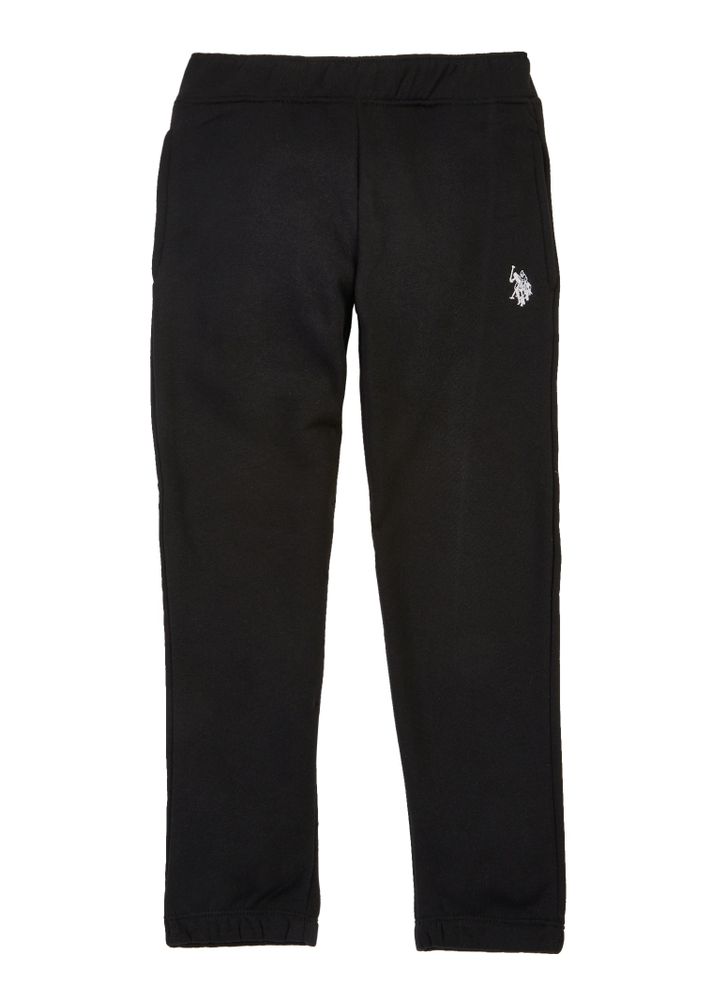 Rainbow Shops US Polo Boys 4-7 Black Gym Sweatpants, Black