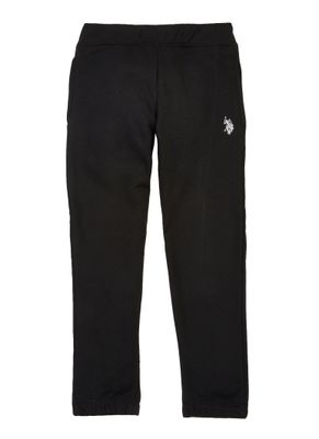 US Polo Boys 4-7 Black Gym Sweatpants, Black, Size 4