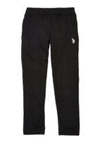 US Polo Boys 4-7 Black Gym Sweatpants, Black, Size 5-6