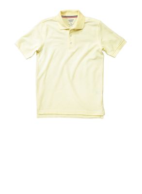 French Toast Boys 8-14 Short Sleeve Pique Polo, Yellow, Size XL