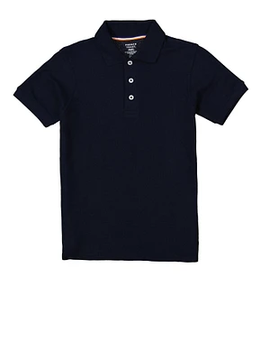 French Toast Boys 8-16 Pique Polo Shirt, Blue, Size 14-16