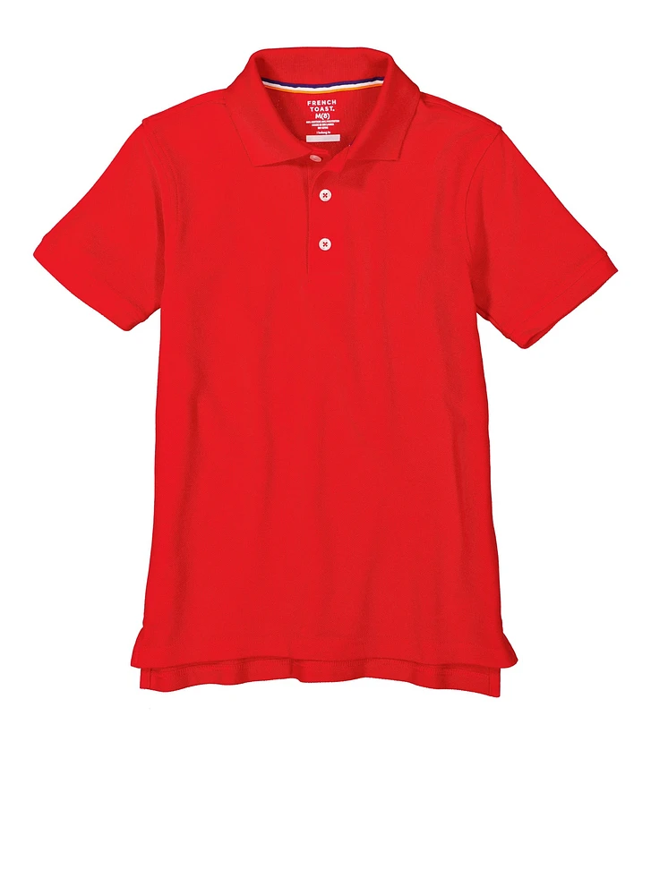 French Toast Boys 8-16 Pique Polo, Red, Size 14-16