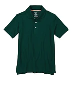 French Toast Boys 8-16 Solid Polo, Green, Size 10-12