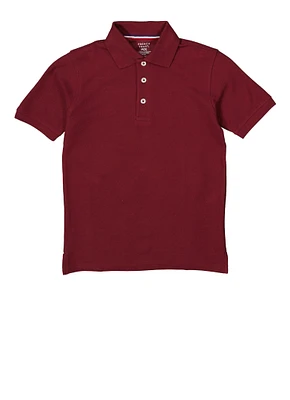 French Toast Boys 8-16 Short Sleeve Solid Polo, Red, Size 8