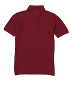 French Toast Boys 8-16 Short Sleeve Solid Polo, Red, Size 8