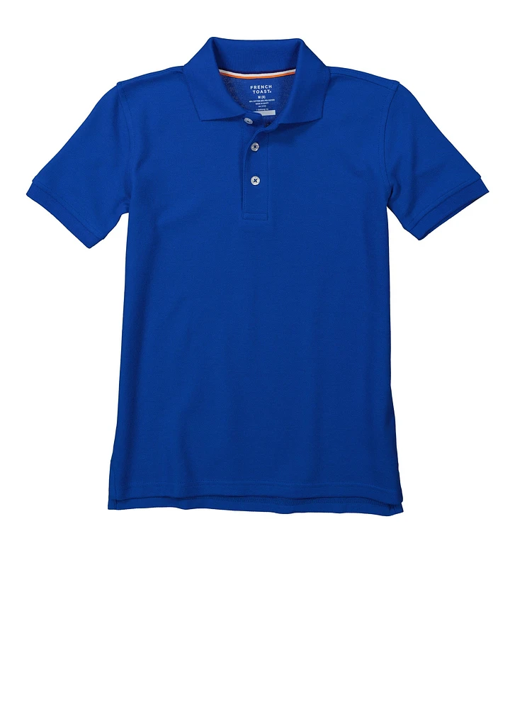 French Toast Boys 8-16 Short Sleeve Polo Shirt, Blue, Size 8