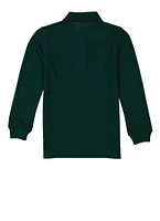 French Toast Boys 8-16 Solid Long Sleeve Polo Shirt, Green, Size 8